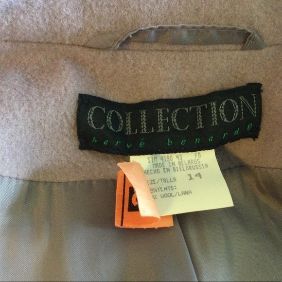 Vintage Harve Benard 100% Wool coat fully lined in new condition. Lilac, Sz 14. - Picture 3 of 9